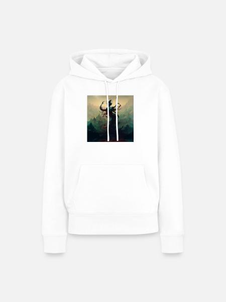 ARTWORK SPIRITUAL _07 - Frauen Premium Bio Hoodie - Weiß