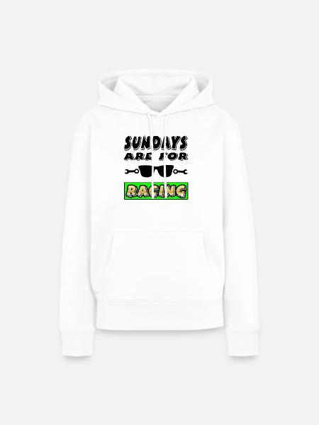 Auto - Frauen Premium Bio Hoodie - Weiß