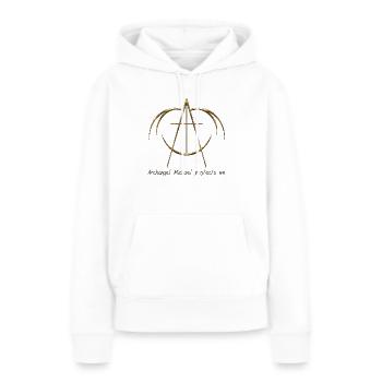 Michael Erzengel Heiliger Christlicher Engel Heiliger Heiliger Snkt - Frauen Premium Bio Hoodie - Weiß - Vorne - Julia (174cm)