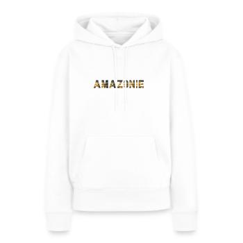 Amazonie - Sweat à capuche Premium bio Femme - blanc - Devant - Julia (174cm)