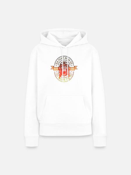Pilot Gorila Gorilla Tier Affe lustige Legende Kong - Frauen Premium Bio Hoodie - Weiß
