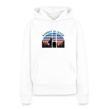 Rabbit Hunter - Frauen Premium Bio Hoodie - Weiß - Vorne - Julia (174cm)