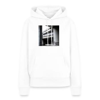 Urban Lost Place - Frauen Premium Bio Hoodie - Weiß - Vorne - Julia (174cm)