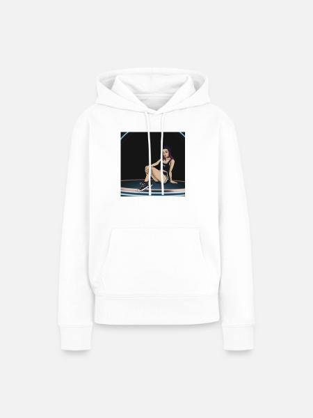 Honey babe - Frauen Premium Bio Hoodie - Weiß