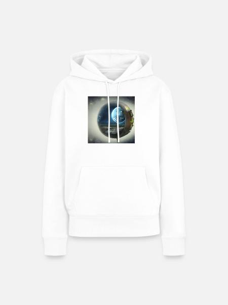Cosmic Creativity 7 - Frauen Premium Bio Hoodie - Weiß