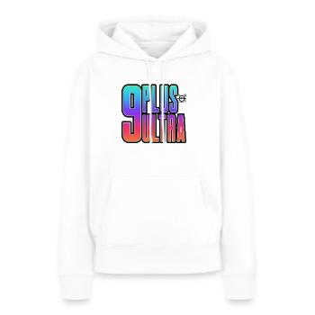 9 Plus Ultra Community Shirt - Frauen Premium Bio Hoodie - Weiß - Vorne - Julia (174cm)