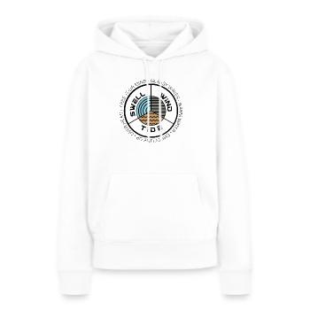 Surfing Surfboard Surfer Geschenkidee - Frauen Premium Bio Hoodie - Weiß - Vorne - Julia (174cm)
