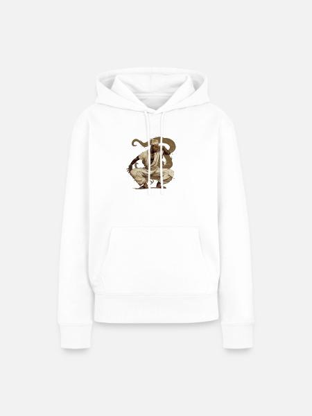 Hip-Hop-Beats - Frauen Premium Bio Hoodie - Weiß