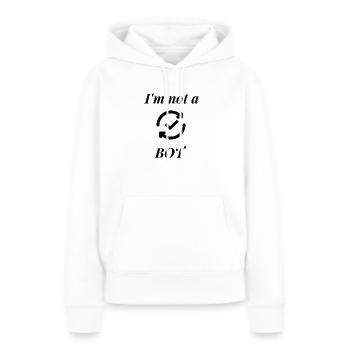 Internet-Bot - Frauen Premium Bio Hoodie - Weiß - Vorne - Julia (174cm)