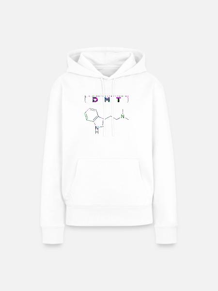 DMT-Molekül - Frauen Premium Bio Hoodie - Weiß