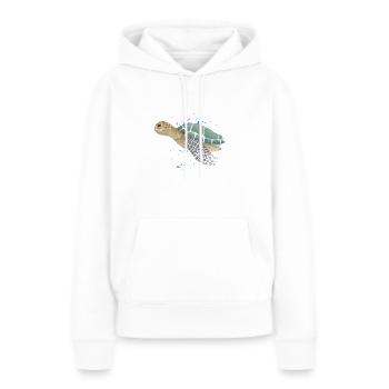 Meeresschildkröte - Frauen Premium Bio Hoodie - Weiß - Vorne - Julia (174cm)