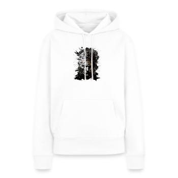 Helleraiser - Sweat à capuche Premium bio Femme - blanc - Devant - Julia (174cm)