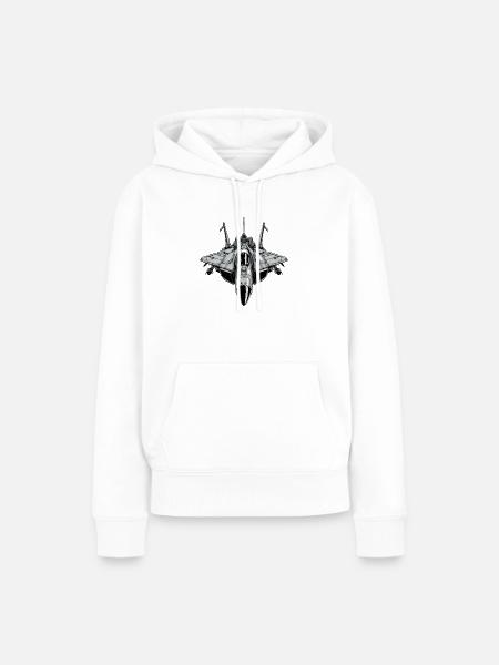 Schnelles Griffon-Flugzeug - Frauen Premium Bio Hoodie - Weiß