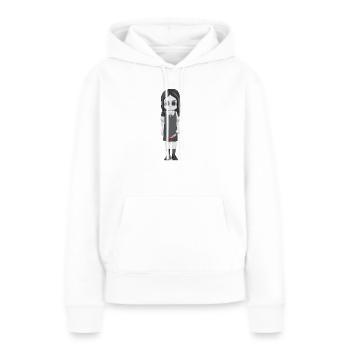 fille horreur 4 - Sweat à capuche Premium bio Femme - blanc - Devant - Julia (174cm)