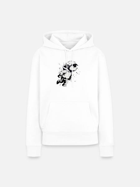 Fabio Straßenkunst - Frauen Premium Bio Hoodie - Weiß