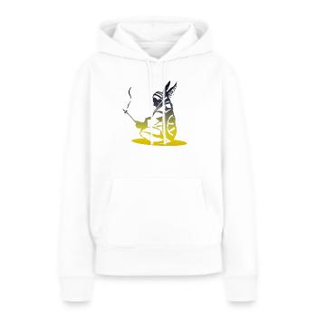 Ureinwohner Amerikas Indigener Indianergeist Cowboy - Frauen Premium Bio Hoodie - Weiß - Vorne - Julia (174cm)