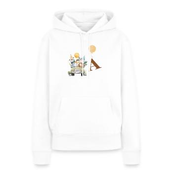 Brief an Safari - Frauen Premium Bio Hoodie - Weiß - Vorne - Julia (174cm)