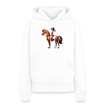 Equestrian Equestrian Brown Beautiful Horse - Women’s Premium Organic Hoodie - white - Front - Julia (174cm)