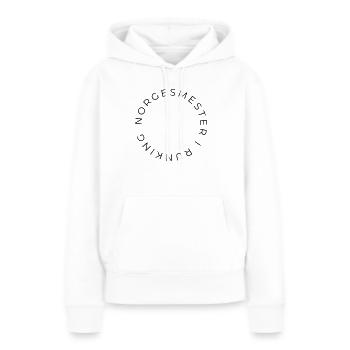 Champion norvégien de secousses - Sweat à capuche Premium bio Femme - blanc - Devant - Julia (174cm)