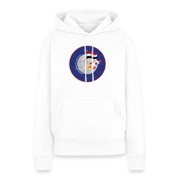 Agence spatiale irakienne - Sweat à capuche Premium bio Femme - blanc - Devant - Julia (174cm)