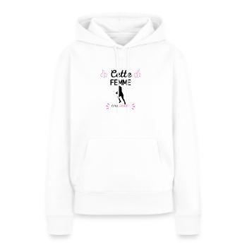 Lustiges Rugby-Mädchen-Zitat - Frauen Premium Bio Hoodie - Weiß - Vorne - Julia (174cm)