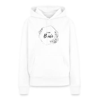 Team Bride Bachelorette EVJF - Sweat à capuche Premium bio Femme - blanc - Devant - Julia (174cm)