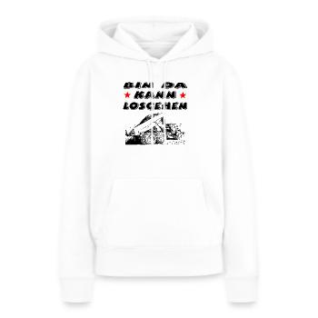 Baustelle - Frauen Premium Bio Hoodie - Weiß - Vorne - Julia (174cm)