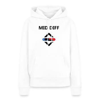 League Legend Différence moyenne - Sweat à capuche Premium bio Femme - blanc - Devant - Julia (174cm)