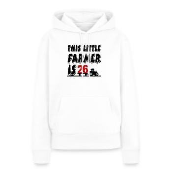 Bauer - Frauen Premium Bio Hoodie - Weiß - Vorne - Julia (174cm)