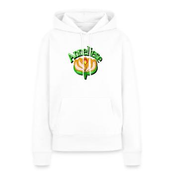 anneliese2 - Frauen Premium Bio Hoodie - Weiß - Vorne - Julia (174cm)