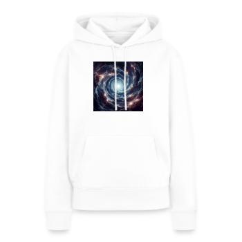 Wirbel - Frauen Premium Bio Hoodie - Weiß - Vorne - Julia (174cm)