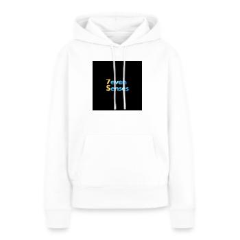 7even Senses - Frauen Premium Bio Hoodie - Weiß - Vorne - Julia (174cm)