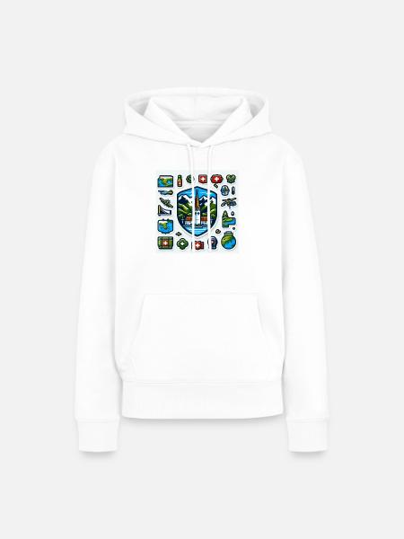 Schweizer Tradition - Frauen Premium Bio Hoodie - Weiß