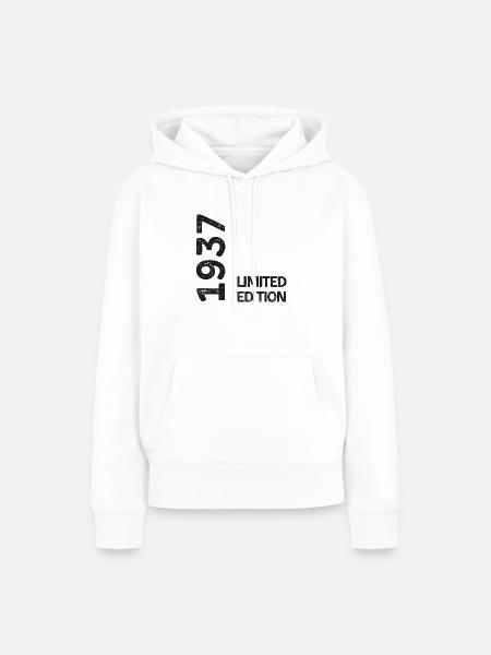 1937 Limitierte Auflage - Frauen Premium Bio Hoodie - Weiß