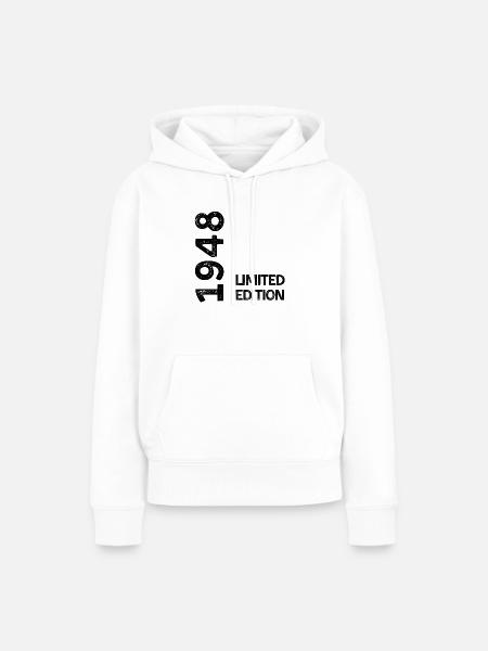 1948 Limitierte Auflage - Frauen Premium Bio Hoodie - Weiß