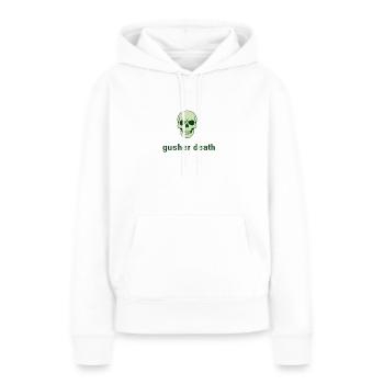 Gesunder Tod - Frauen Premium Bio Hoodie - Weiß - Vorne - Julia (174cm)