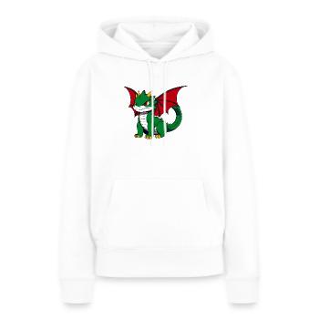 Süßer grummeliger Drache - Frauen Premium Bio Hoodie - Weiß - Vorne - Julia (174cm)