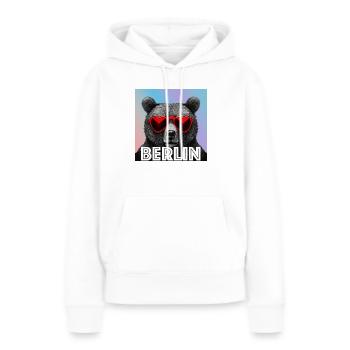 Bär mir Sonnenbrille regenbogen - Frauen Premium Bio Hoodie - Weiß - Vorne - Julia (174cm)