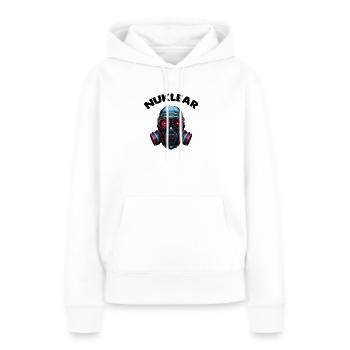 Masque à gaz - Sweat à capuche Premium bio Femme - blanc - Devant - Julia (174cm)