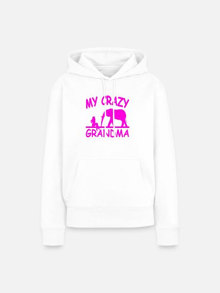 Oma - Frauen Premium Bio Hoodie - Weiß