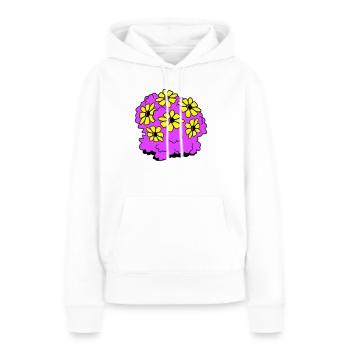 Jolie 6 Fleurs Arbuste Arbuste Fleurs Plante - Sweat à capuche Premium bio Femme - blanc - Devant - Julia (174cm)