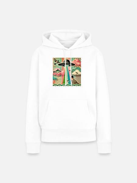 Alien Pop Kultur - Frauen Premium Bio Hoodie - Weiß