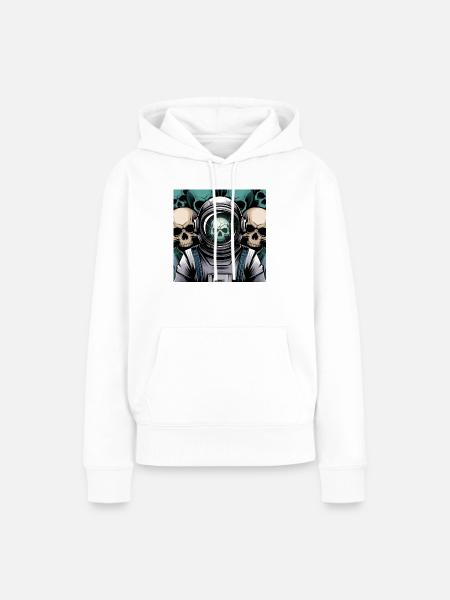 Psychedelischer Raum - Frauen Premium Bio Hoodie - Weiß