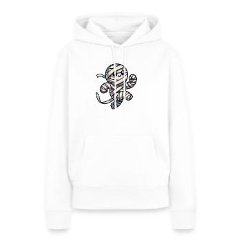 mumie comic - Frauen Premium Bio Hoodie - Weiß - Vorne - Julia (174cm)