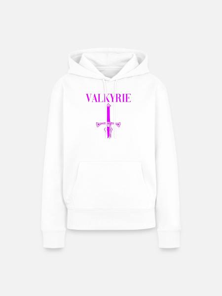 Wikinger Walküre - Frauen Premium Bio Hoodie - Weiß