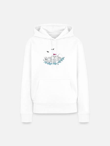 Fun Yacht - Frauen Premium Bio Hoodie - Weiß