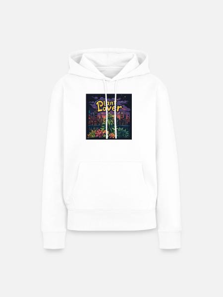 Canabis lover Nyc - Frauen Premium Bio Hoodie - Weiß