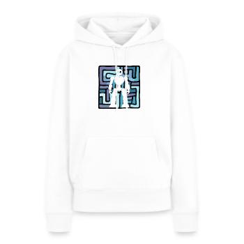 Technologie robotique - Sweat à capuche Premium bio Femme - blanc - Devant - Julia (174cm)