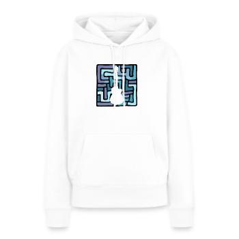 Elektrogitarre Heavy - Frauen Premium Bio Hoodie - Weiß - Vorne - Julia (174cm)