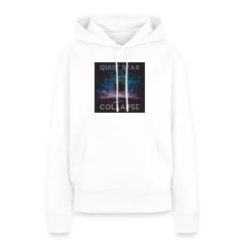 Effondrement d’une étoile tranquille - Vintage - Sweat à capuche Premium bio Femme - blanc - Devant - Julia (174cm)